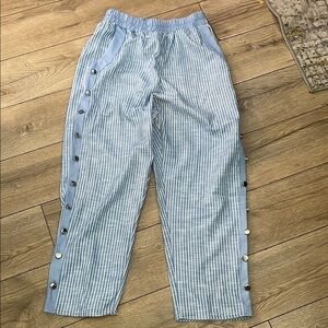 Blue Lightweight Joggers with Elastic Waistband